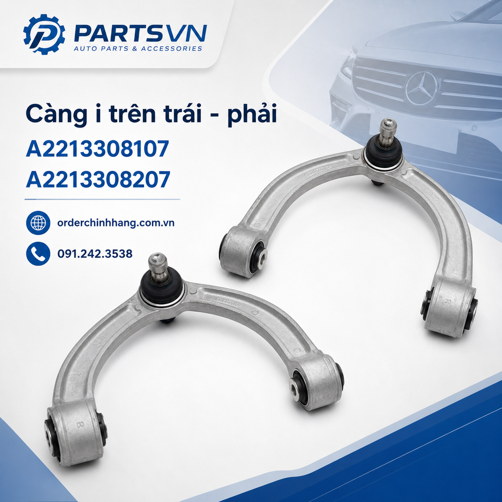 Càng i trên trái Mercedes mã A2213308107 hàng Lem China