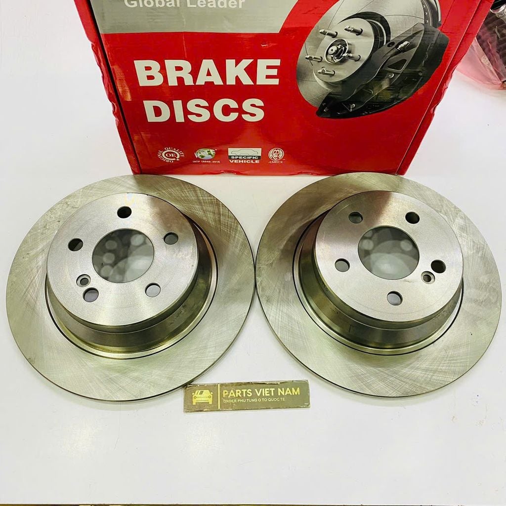 Đĩa phanh hay đĩa thắng sau Mercedes W211, W212 E200, E250, E300, E350, E280, E240, W218 . Hàng KBR. Mã A2114230712 ( 1 cái )