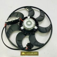 Mô tơ liền cánh quạt làm mát động cơ Audi Q7, Volkswagen Touareg, Porsche 991, Cayenne máy 3.0, 3.6, 3.2, 4.5, 4.8 đời 2007 - 2015. Hàng cao cấp. Mã 95562413600 95562413601, 7L0959455G