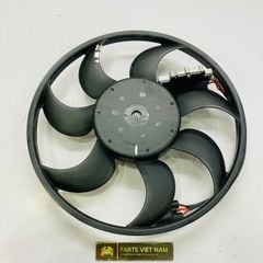 Mô tơ liền cánh quạt làm mát động cơ Audi Q7, Volkswagen Touareg, Porsche 991, Cayenne máy 3.0, 3.6, 3.2, 4.5, 4.8 đời 2007 - 2015. Hàng cao cấp. Mã 95562413600 95562413601, 7L0959455G