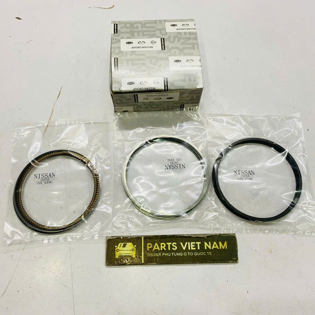 Xéc măng hay bạc piston Nissan Murano, Pathfinder, Quest, Teana, Cefiro, Navara, Infiniti JX35, QX5, QX6, FX35 động cơ QR20, VQ30, VQ35, YD25. Hàng Japan. Mã 120338J100
