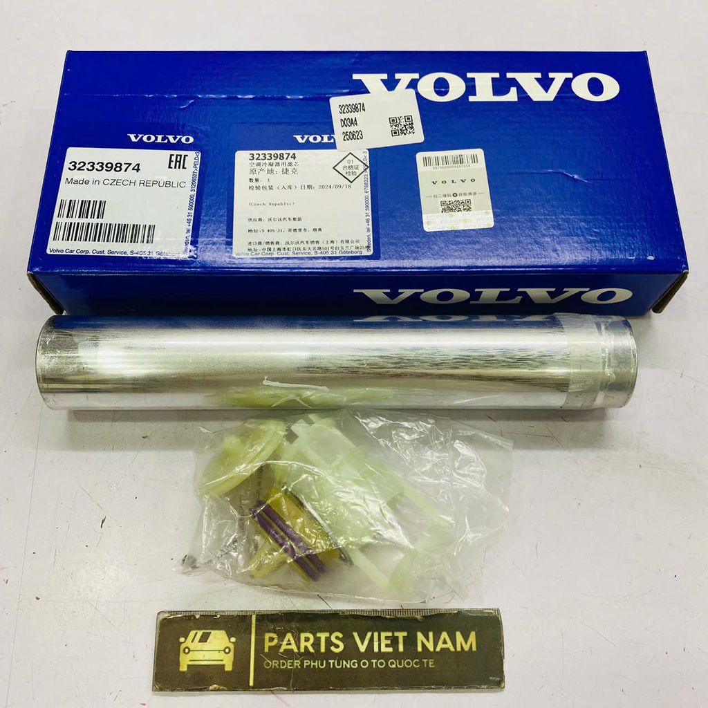 Phin lọc gas ( ga ) điều hòa ô tô hay bình lọc bụi bẩn hút ẩm Volvo XC90 đời 2015 - 2025. Hàng xịn Volvo. Mã 32339874