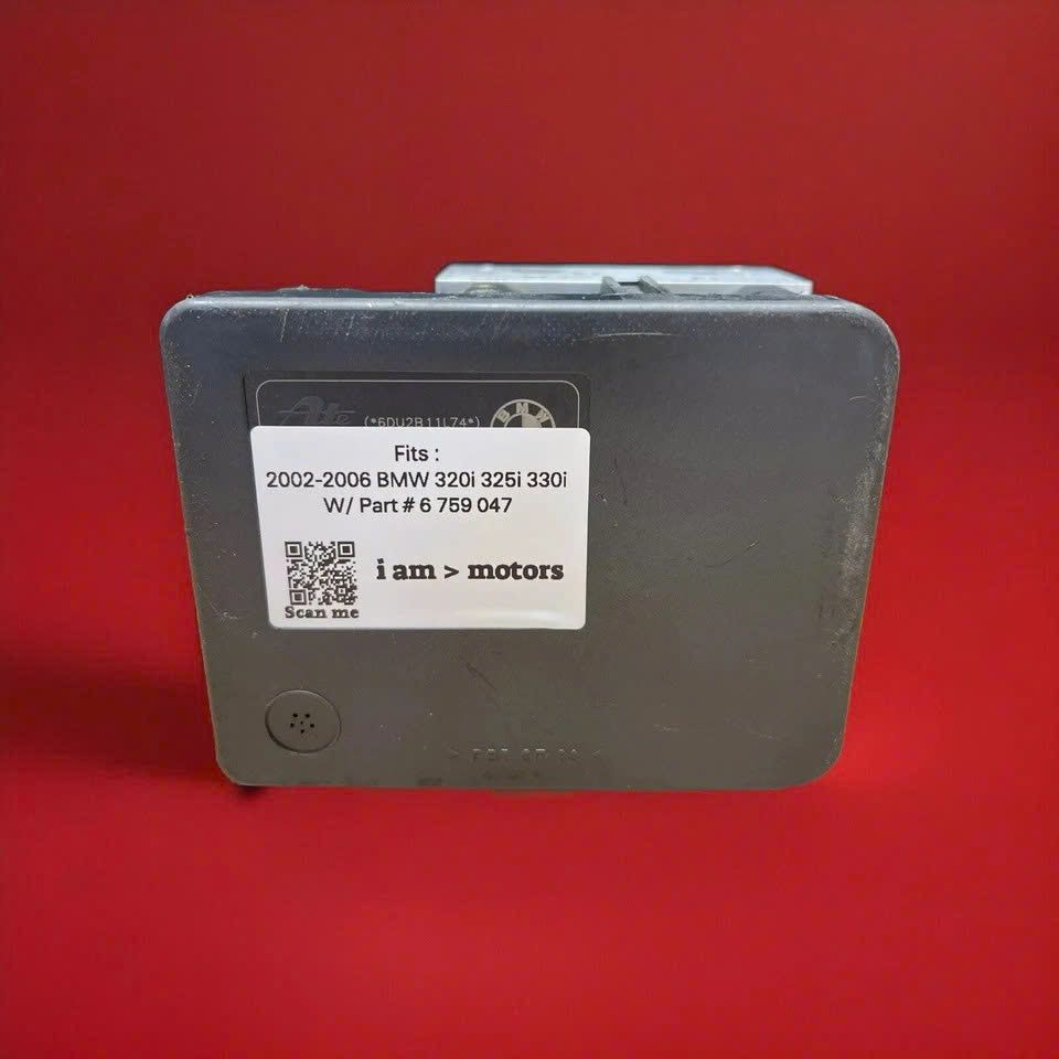 Cụm điều khiển phanh ABS BMW 320i 325i 330i đời 2002 - 2006. Hàng tháo xe zin mới 90% đặt Mỹ 18 ngày. Mã  10.0960-0805.3, 10.0206-0026.4 ,  10.09600805.3, 10.02060026.4