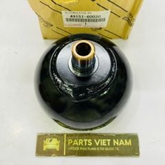 Bầu tích áp thủy lực hệ thống treo tự cân bằng sau bên phải và trái Lexus LX 570, Toyota Land Cruiser đời 2008 - 2021. Hàng xịn Japan. Mã 49151-60020, 4915160020 ( 1 quả )