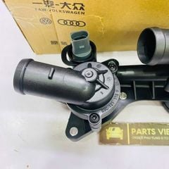 Cụm van hằng nhiệt Volkswagen Polo, Jetta, Tiguan, Scirocco, Touran, Passat, Audi A1, A3, Skoda Fabia, Rapid đời 2006 - 2016. Hàng Faw VW xịn. Mã 03C121111AM