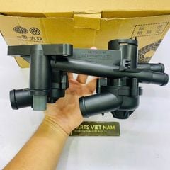 Cụm van hằng nhiệt Volkswagen Polo, Jetta, Tiguan, Scirocco, Touran, Passat, Audi A1, A3, Skoda Fabia, Rapid đời 2006 - 2016. Hàng Faw VW xịn. Mã 03C121111AM