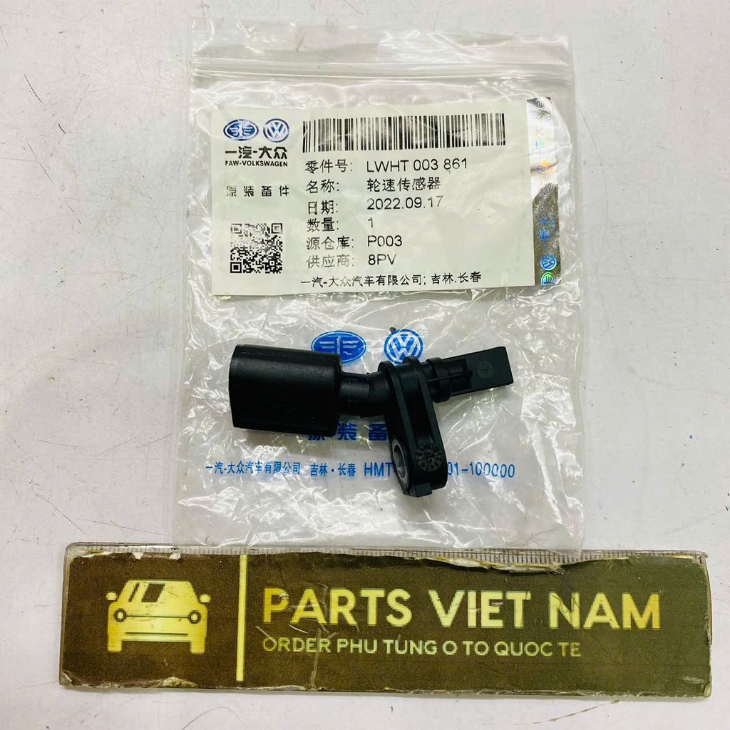 Cảm biến ABS hay tốc độ bánh trước Volkswagen Golf, Jetta, Passat, Polo, Tiguan, Touran, Skoda, Audi A1, A2, A3, Q2, Q3, TT đời 2010 - 2024. Hàng Faw Volkswagen xịn. Mã WHT003861 LH, WHT003860 RH