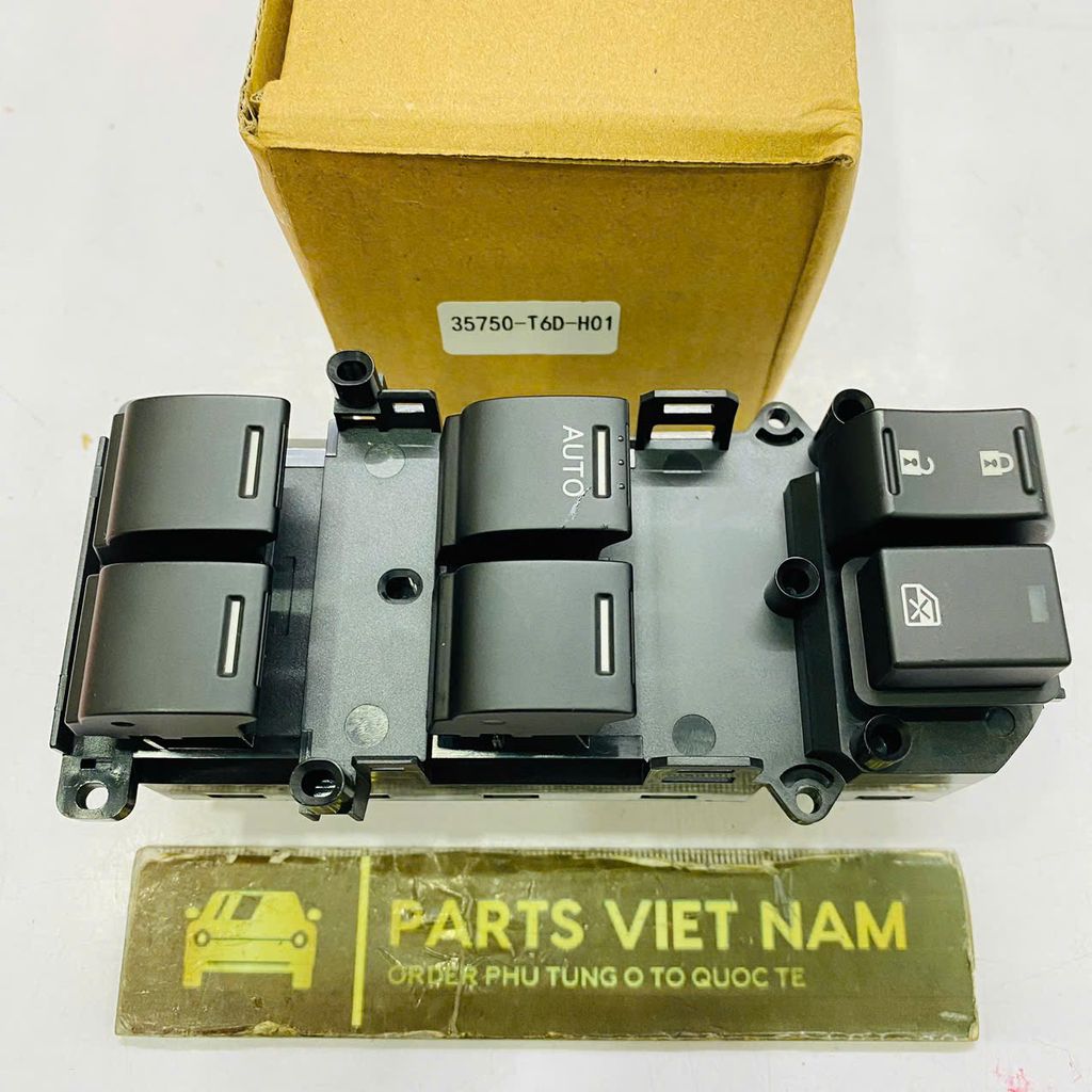 Công tắc lên xuống kính tổng hay cửa cửa trước trái Honda Odyssey đời 2015 - 2019. Hàng cao cấp đặt hàng 12 ngày. Mã 35750-T6D-H01, 35750T6DH01