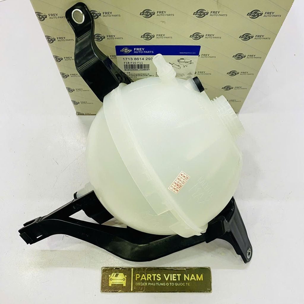 Bình nước phụ BMW F10, F11 520 i, 528 i đời 2009 - 2017. Hàng Frey. Mã 17137649733, 17138614293
