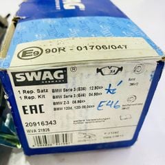 Má phanh sau hay bố thắng sau BMW 3 Compact, E36, E46, Z3 đời 1990 - 2007. Hàng cao cấp. Mã 34111160356