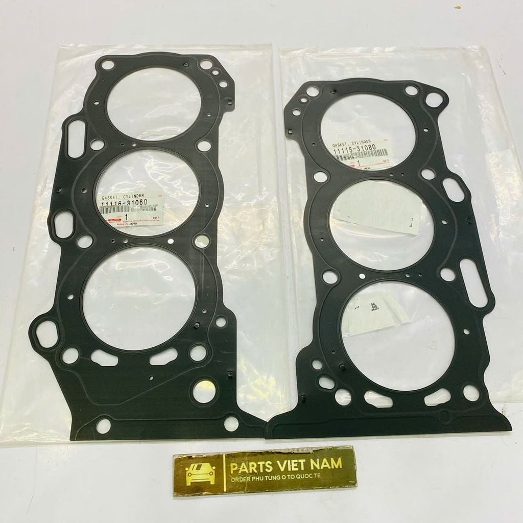 Gioăng mặt máy hay quy lát Toyota Camry, Highlander, Rav4, Sienna, Alphard máy 3.5 động cơ 2GR đời 2006 - 2019. Hàng xịn Japan. Mã 111150P020, 111160P020, 11115-0P020, 11116-0P020 ( 1 đôi )