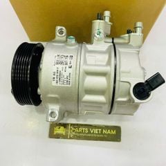 Lốc lạnh hay máy nèn điều hòa Audi A3, Q3, TT, Seat Alhambra, Altea, Skoda, Volkswagen Beetle, Jetta, Passat, Polo, Scirocco, Sharan, Tiguan, Touran đời 2003 - 2018. Hàng Sanden. Mã 1K0820808
