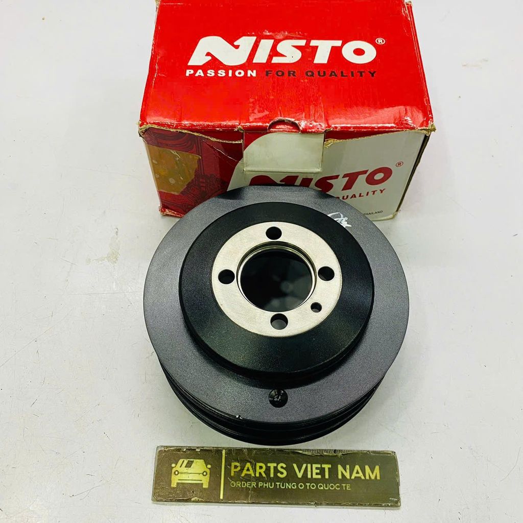Puly đầu trục cơ Mitsubishi Jolie, Zinger, Pajero, L200 động 4G63, 4G64. Đời 1996 - 2012. Hàng OEM Nistro Thailand. Mã MD306158
