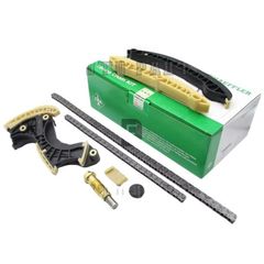 Bộ 7 chi tiết Dẫn Hướng Xích Cam INA Mercedes-Benz C200, E200 động cơ 1.8L M271 đời 2002 - 2014 - Hàng INA. Mã A0009932176, A0009932076, A2710521116, 0009932176