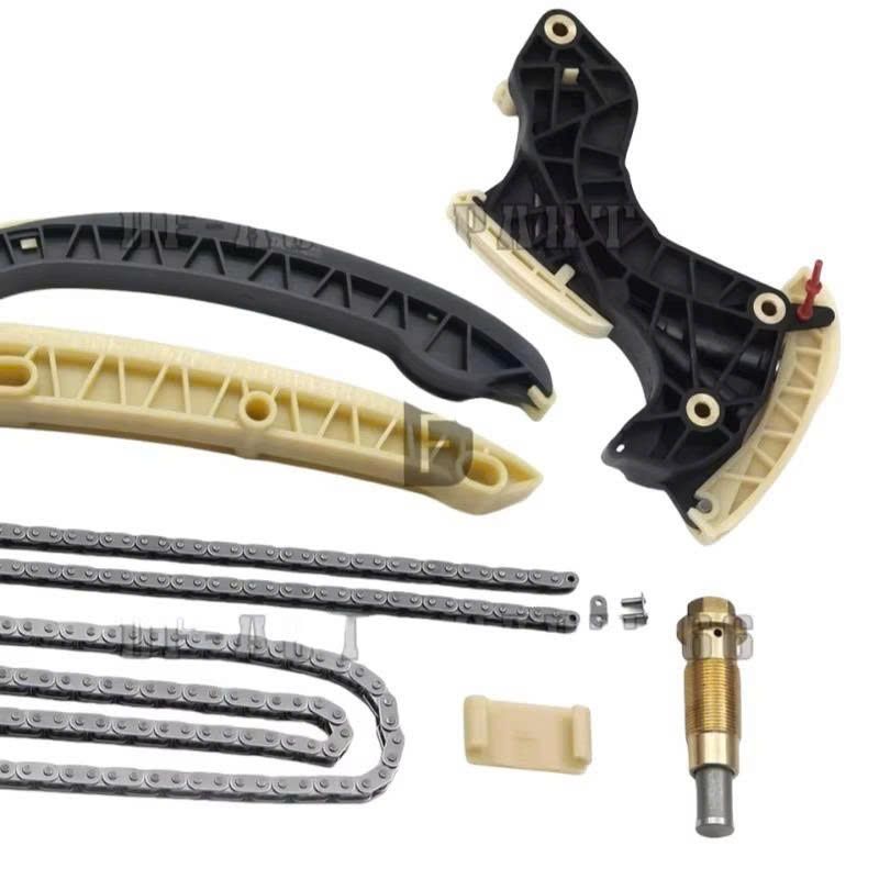 Bộ 7 chi tiết Dẫn Hướng Xích Cam INA Mercedes-Benz C200, E200 động cơ 1.8L M271 đời 2002 - 2014 - Hàng INA. Mã A0009932176, A0009932076, A2710521116, 0009932176