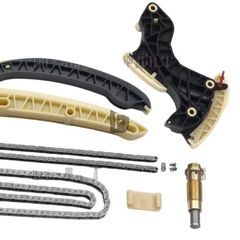 Bộ 7 chi tiết Dẫn Hướng Xích Cam INA Mercedes-Benz C200, E200 động cơ 1.8L M271 đời 2002 - 2014 - Hàng INA. Mã A0009932176, A0009932076, A2710521116, 0009932176