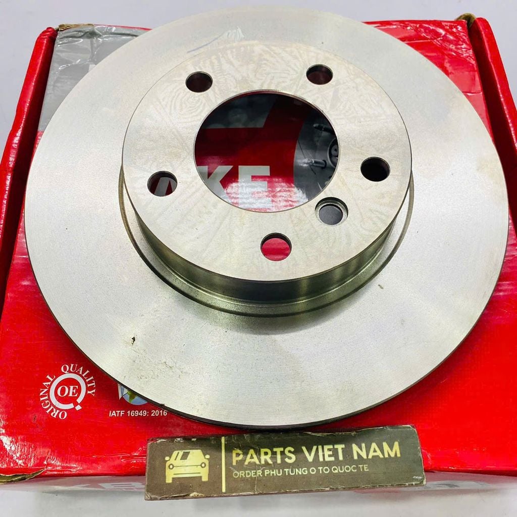 Đĩa phanh trước hay đĩa thắng trước thông số 28.6 cm BMW 3 Series E36, E46, Z3, Z4 323i, 328i, 320i, 316i, 318i. Đời 1995 - 2007. Hàng OEM. Mã 34111160674, 34111160981, 34111162282, 34111162288