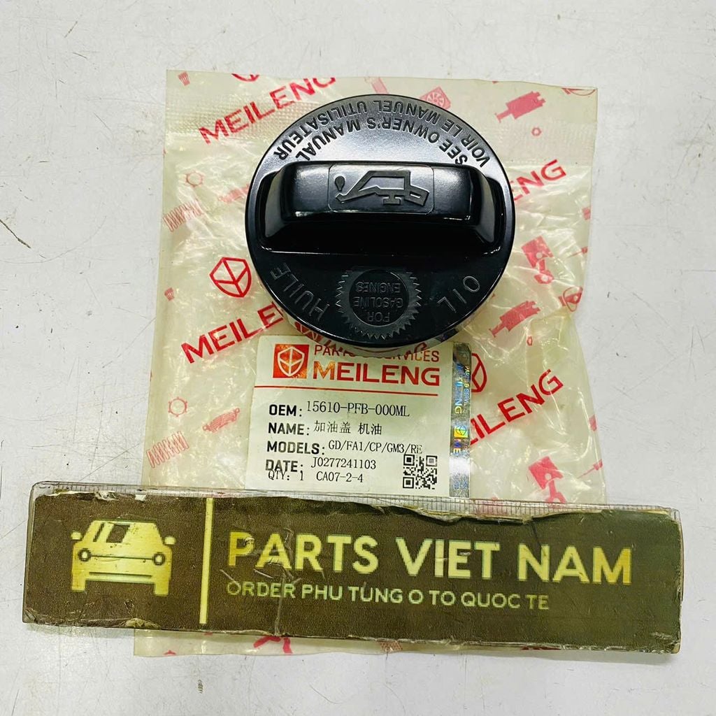 Nắp đổ dầu động cơ (nắp nhớt máy) Honda Accord, Civic, City, CR-V, Fit, Jazz, Odyssey, Acura MDX, RDX, TL. Đời 1986 - 2020. Hàng OEM. Mã 15610-PFB-000, 15610-P5G-000