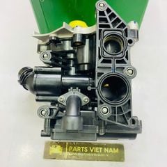 Cụm bơm nước liền van hằng nhiệt điện tử cho động cơ 1.8L, 2.0L TSI/TFSI VAG Group, lắp cho Audi A3, A4, A5, A6, Q3, Q5, Volkswagen Golf, Tiguan, Porsche Macan đời 2012 - 2020. Hàng OEM INA China. Mã 06L121111H, 06L121111J, 06L121111P, 06L121111J