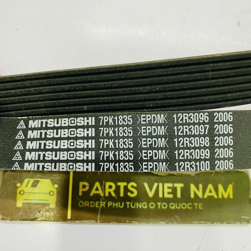 Dây curoa tổng Honda Accord, CRV máy 2.4L. Đời 2008 - 2014. Hàng Mitsuboshi Japan. Mã 31110-R40-A01, 7PK1835
