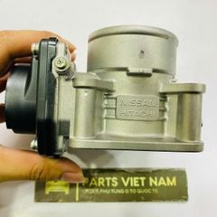Họng ga, cổ ga, cụm cảm biến biến bướm ga Nissan Tiida, Sunny, Qashqai, động cơ HR16DE (1.6L). Đời 2005 - 2018. Hàng xịn Nissan. Mã 16119-ED00C, 16119-ED000, 16119ED00C, 16119ED000