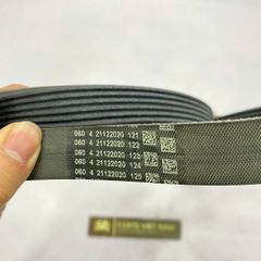 Dây curoa tổng Mercedes S400, S450, GLE400 W222, W166 đời 2014 - 2020. Dùng cho động cơ M276 3.0l, hàng xịn chuẩn Mer. Mã 6PK2106, A0039938796