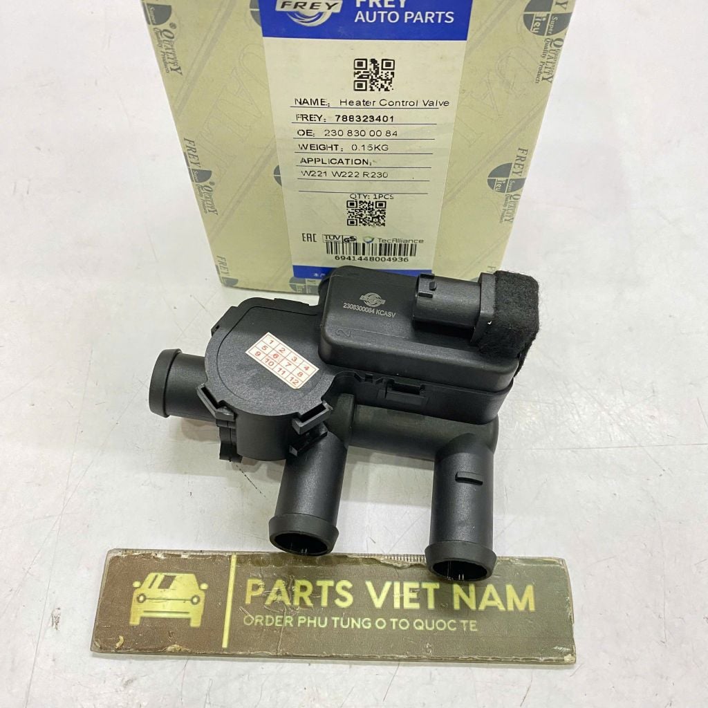 Van sưởi táp lô, van điều khiển nước nóng Mercedes S-Class S300 S350 S400 S500 đời 2001 - 2020. Dùng cho các dòng W221, W222. Hàng OEM Frey. Mã A2308300084