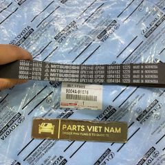 Dây curoa tổng Toyota Vios 1.5L, Veloz Cross, Avanza Premio động cơ 2NR đời 2017 - 2024. Hàng Toyota chính hãng Indo. Mã 90916-T2039, 9004A-91076, 6PK1148, 6PK1150