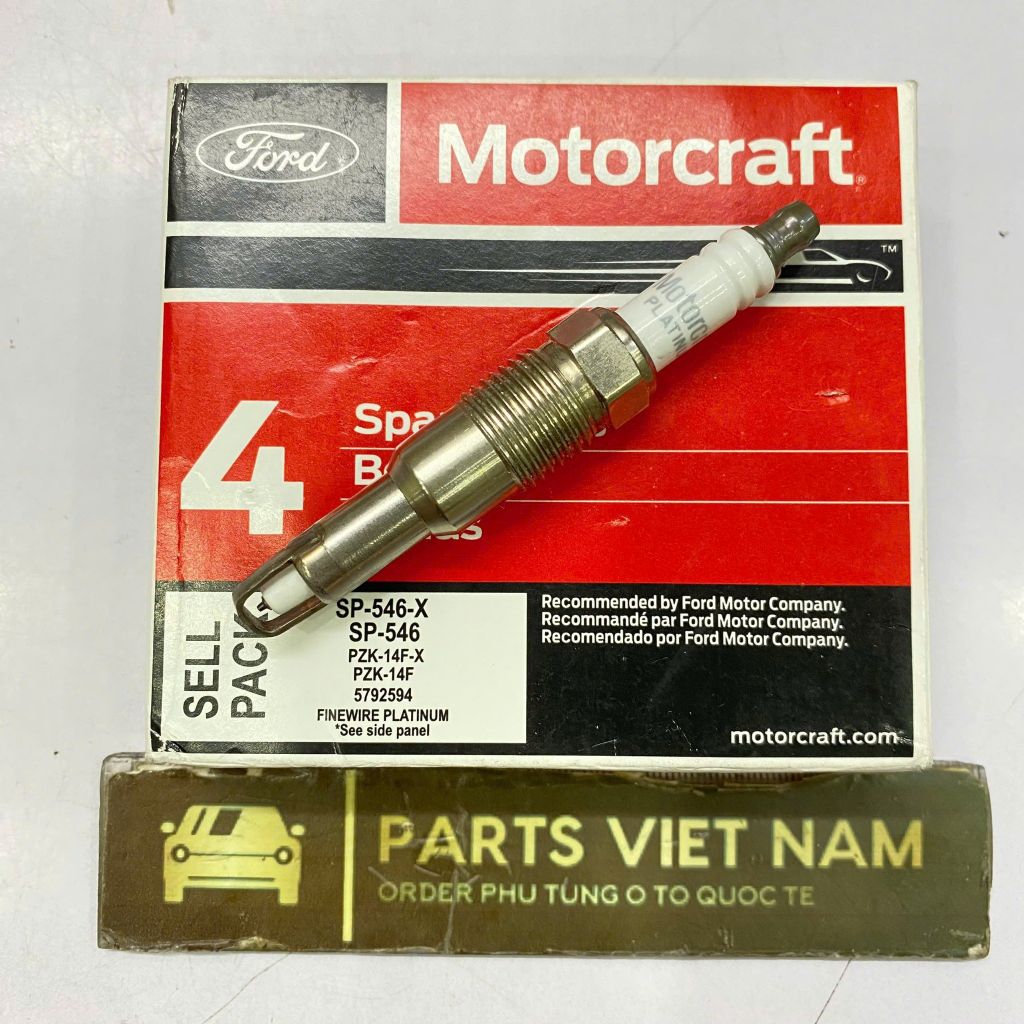 Bugi Platinum Motorcraft SP-546 cho Ford Expedition 2007 - 2015 máy 5.4L V8 và Ford F-Series. Hàng chính hãng đặt 15 ngày. Mã PZK-14F ( 1 cái )