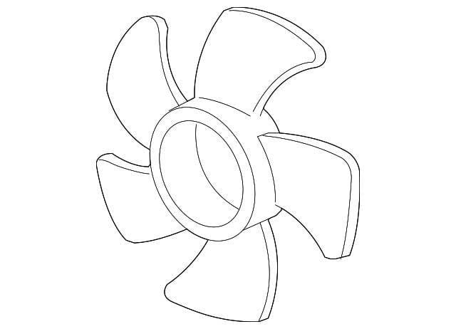 Cánh quạt két nước Acura Mdx đời 2007 - 2013. Hàng xịn Honda Dongfeng động cơ 3.7L V6. Mã 19020-RJE-A01, 19020RJEA01