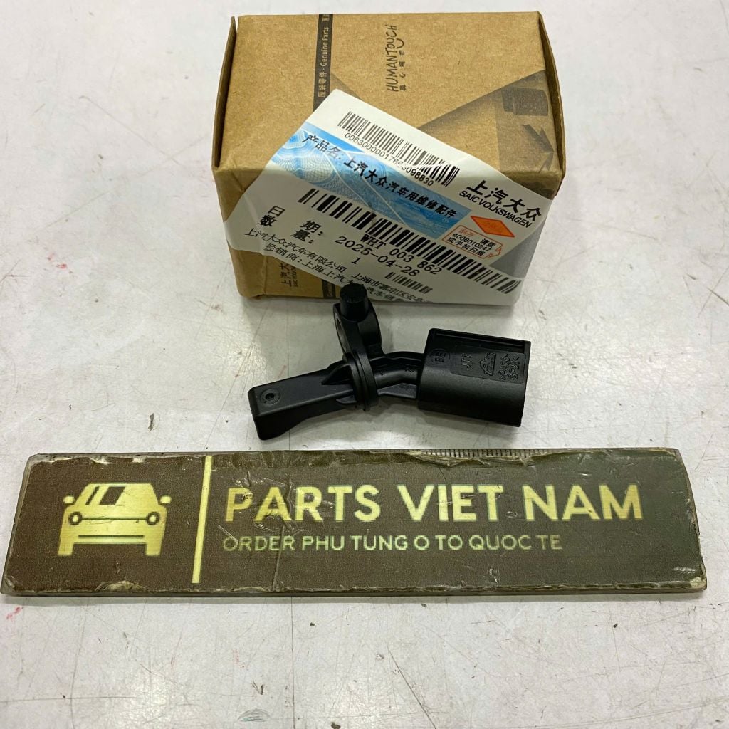 Cảm biến tốc độ abs, cảm biến bánh xe vị trí phía sau bên phải (bên phụ) cho xe Volkswagen Polo, Audi A1 A2 A3, Skoda đời 2000 - 2022. Hàng xịn Faw. Mã WHT003862, 6Q0927808A, 6Q0927808B