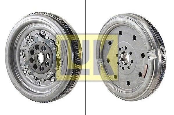 Bánh đà, bạc đạn bánh đà lắp ở đuôi trục cơ cho xe Audi A3, S3, TT, Volkswagen Golf GTI, R, Sharan, Seat Leon, Skoda Octavia RS, Superb 2.0 TSI đời 2013 - 2020. Hàng LuK đặt Đức 18 - 28 ngày. Mã 415071109, 06K105266A