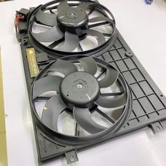 Quạt làm mát két nước, cụm quạt giải nhiệt phía trước xe Volkswagen Tiguan, Golf 5, Golf 6, Jetta, Passat B6, Audi A3, TT đời 2003 - 2013. Hàng oem China, động cơ 1.8 tsi, 2.0 tdi. Mã 1K0121205AD, 1K0121205AB, 1K0959455CS, 1K0121207AD