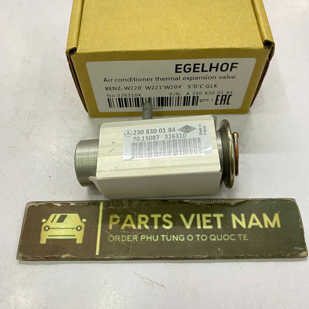 Van tiết lưu, van tiết lưu điều hòa lắp đặt cho Mercedes-Benz C-Class C200 C180 (W203, W204), E-Class E200 E240 E280 (W211, W212), S-Class đời 1998 - 2016. Hàng OEM xịn. Mã A2308300184, A2308300184, A2218300584