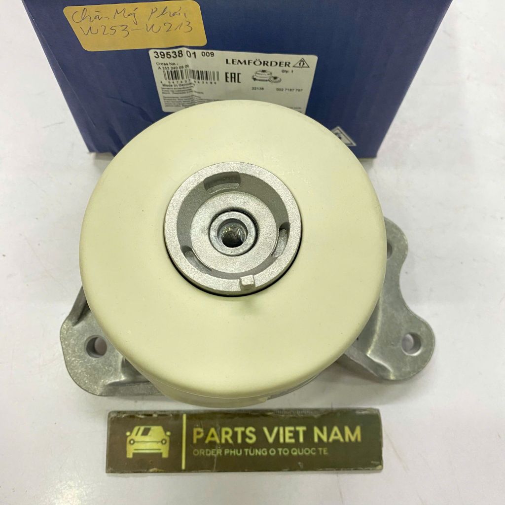 Cao su chân máy phải Mercdes W253, GLC300, GLC250, GLC200, W213 E200, E250, E300 đời 2013 -2024. Hàng Lemforder. Mã A2532400900, A2532400200, A2532400300, 3953701