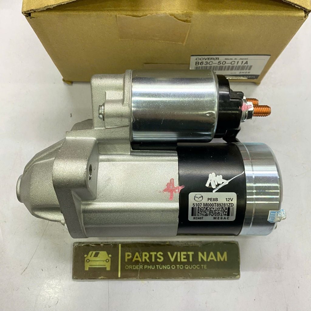 Củ đề, máy khởi động Mazda CX5, CX3, CX30, Mazda 3, Mazda 6 2.0, 2.5 đời 2012 - 2017. Hàng OEM Japan bảo hành 6 tháng. Mã PY01-18-400 (2.5L), PE01-18-400 (2.0L)