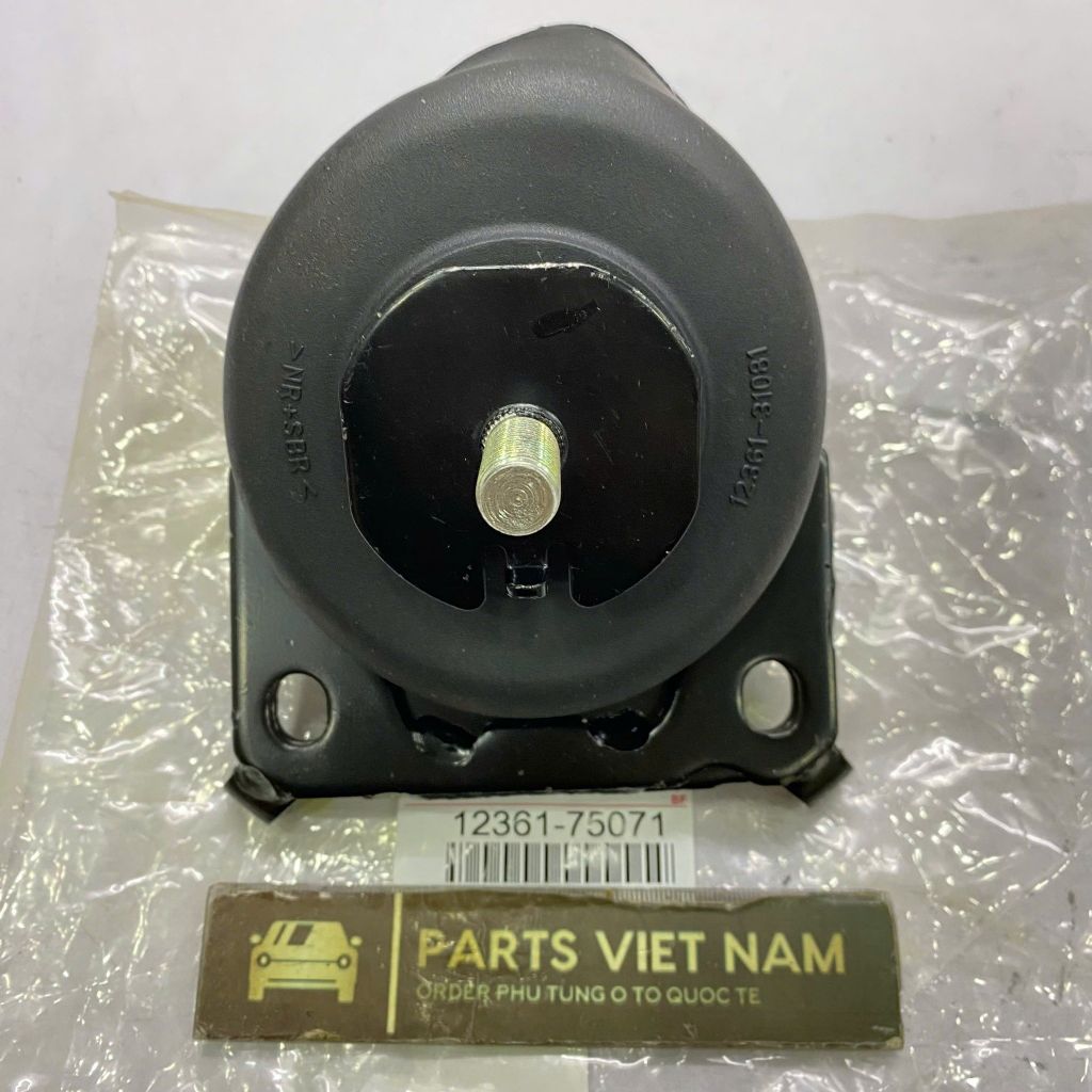 Cao su chân máy, chân máy trước Toyota Land Cruiser Prado (J120) 2.7L đời 2002 - 2009. Hàng OEM chất lượng cao, động cơ 2TR-FE. Mã 12361-75071, 12361-75070, 12361-31081 (1 cái 1 xe có 2 chân)