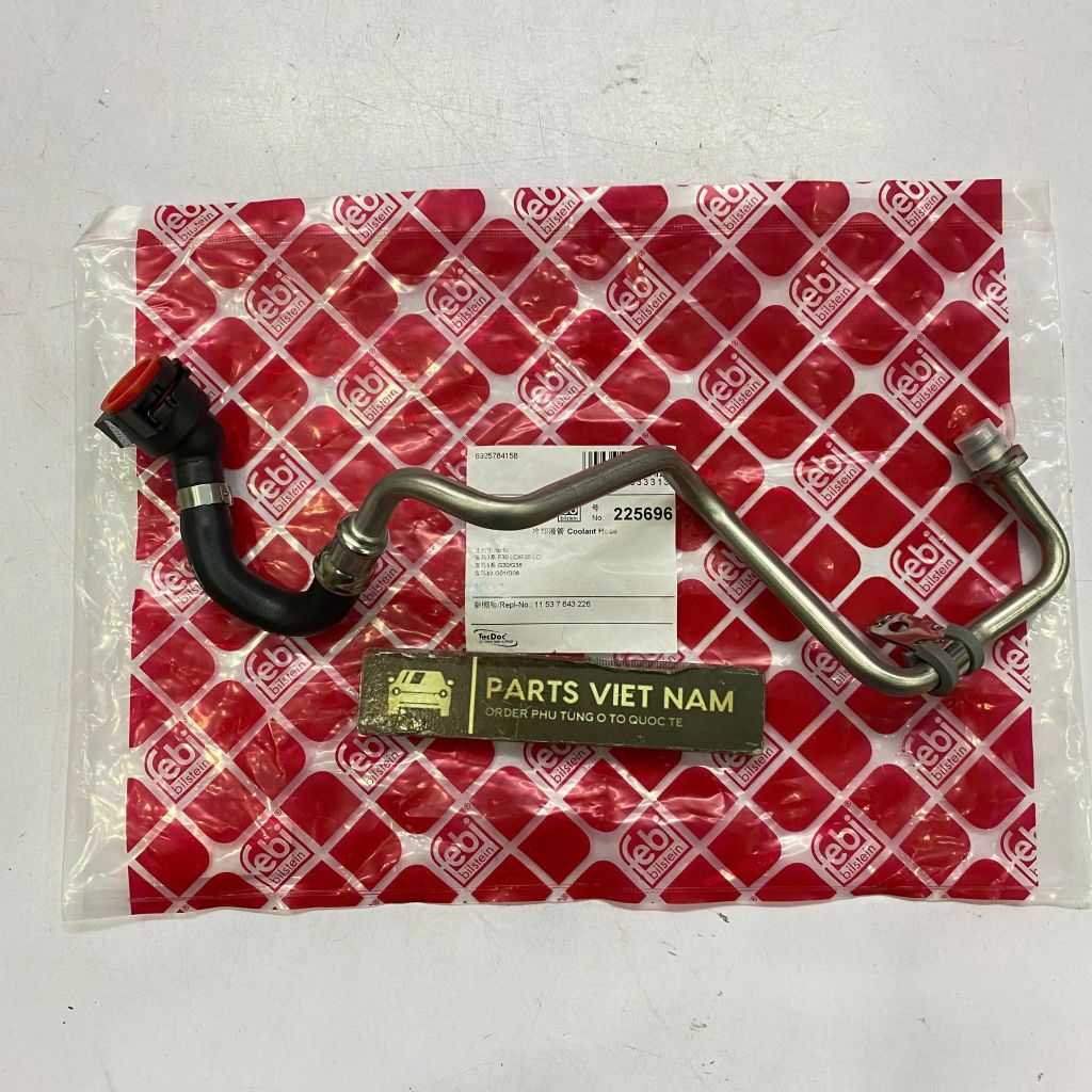 Ống nước làm mát turbo (đường về/hồi) BMW 230i, 330i, 430i, 530i, X3, X4 (F22, F30, F32, G30, G01) đời 2017 - 2021. Hàng OEM, động cơ B46, B48. Mã 11538854735, 11537643226