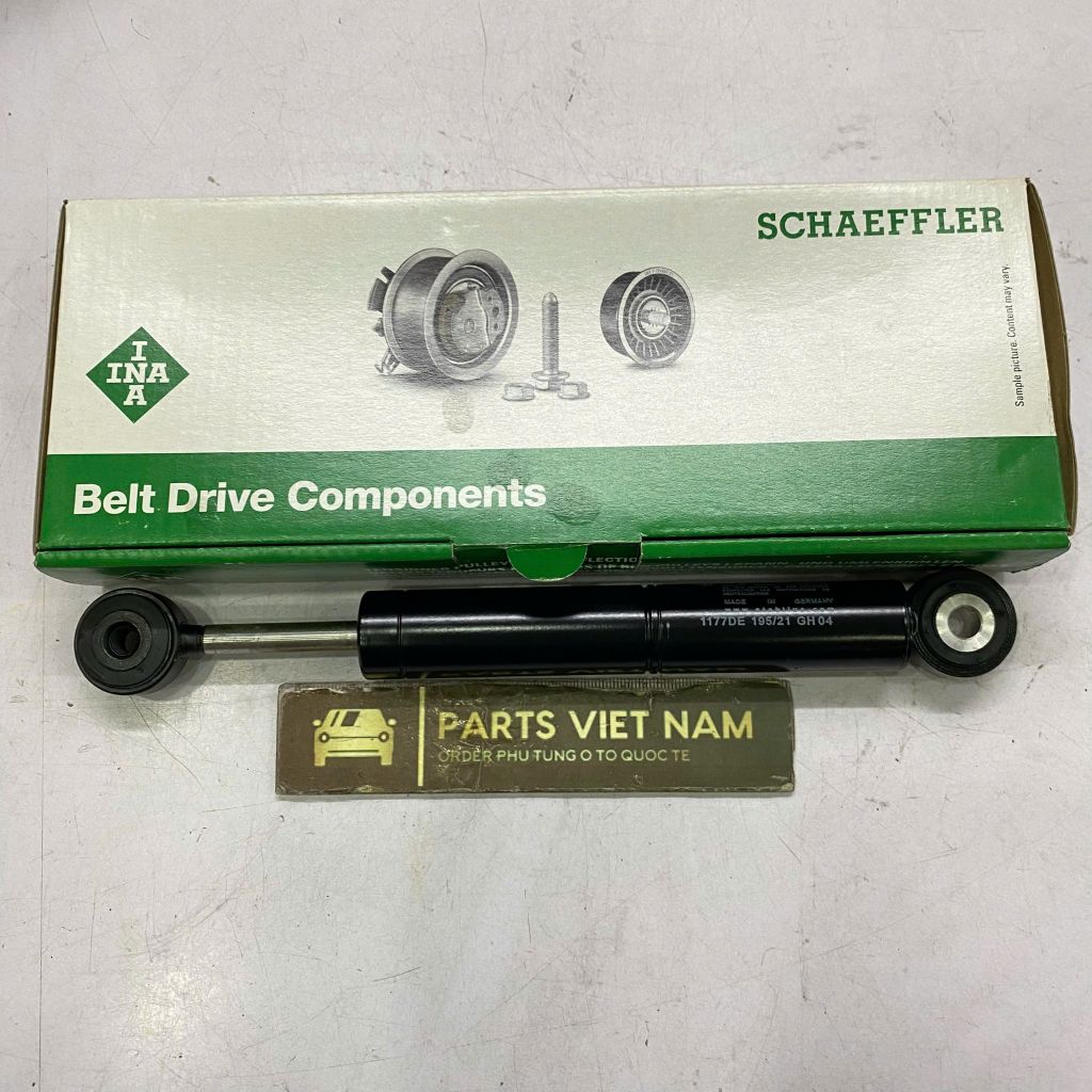 Ty giảm chấn cụm tăng, bộ giảm chấn dây đai tổng Mercedes W203 C180 máy M111, W210 E200, W163 ML230, Sprinter đời 1995 - 2006. Hàng INA OEM chất lượng cao. Mã A1112000414, A1112000214, 533005520.