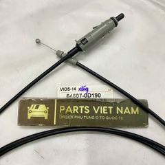 Dây giật nắp bình xăng, dây cáp mở nắp bình xăng Toyota Vios đời 2014 - 2019. Hàng cao cấp. Mã 77035-0D610, 770350D610