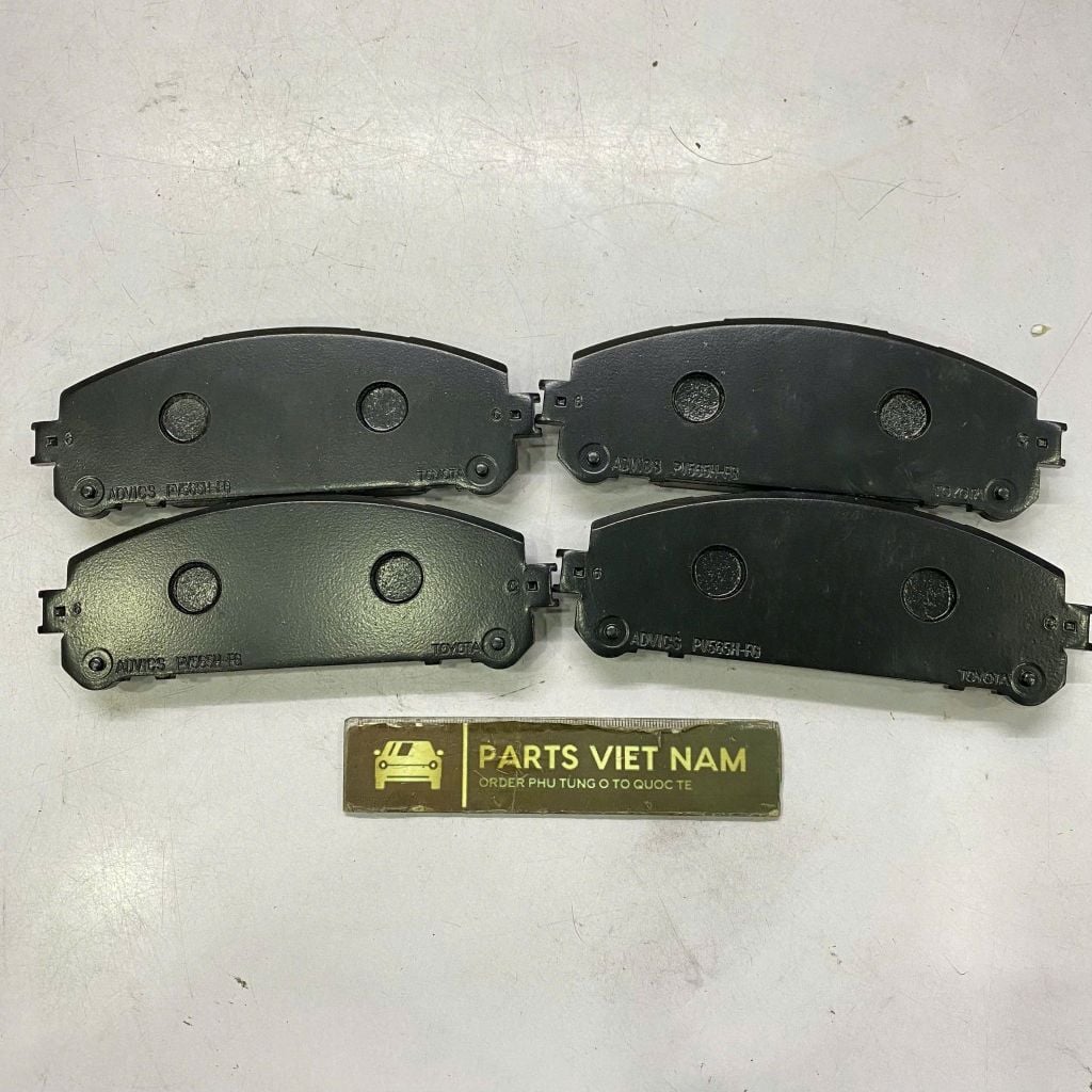 Má phanh trước, bố thắng đĩa trước Toyota Highlander, Sienna, Lexus RX350, RX450h đời 2010 - 2020. Hàng chất lượng cao. Mã 044650E010, 0446548150, 0446548160 (Bộ)