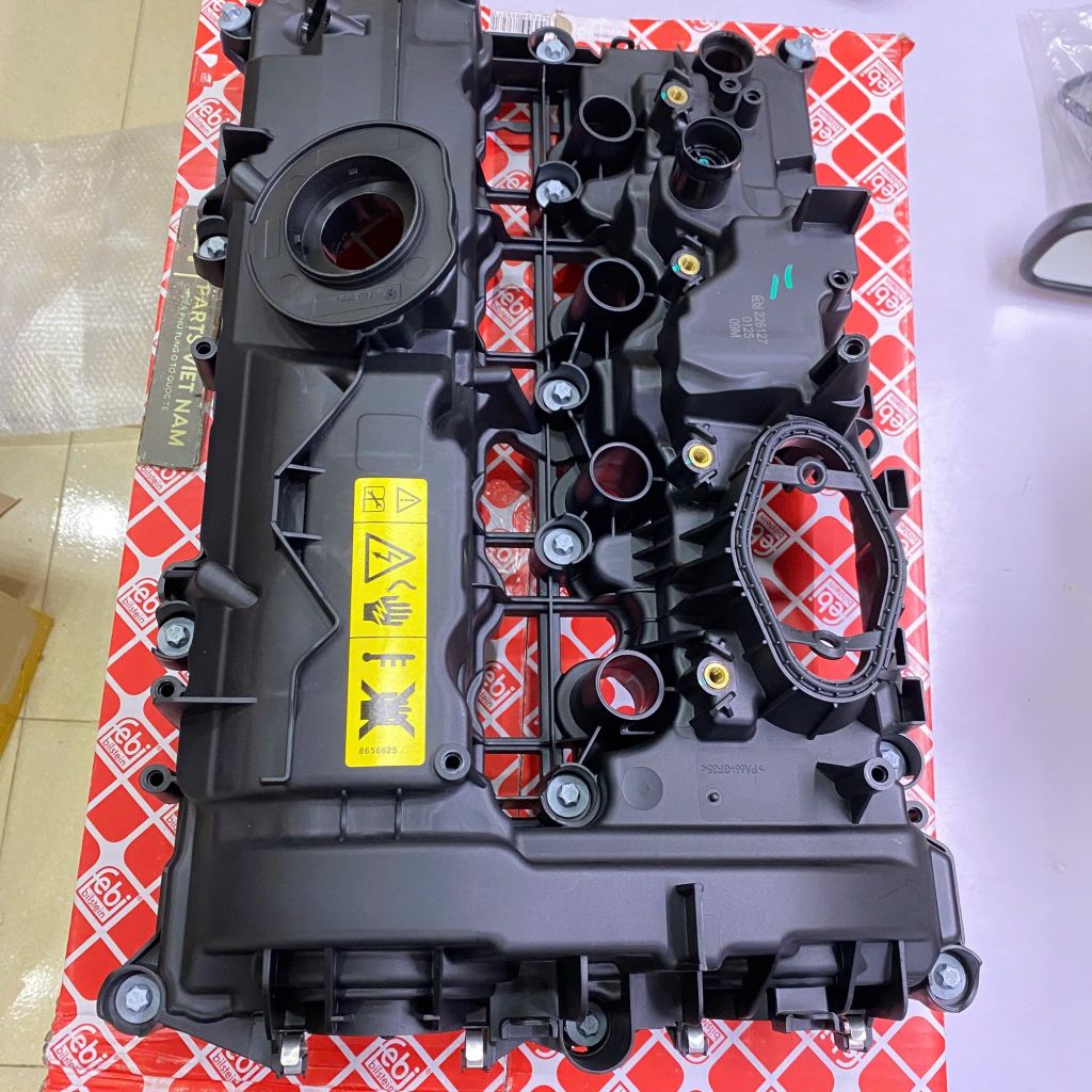 Nắp dàn cò, Nắp che giàn cam (Valve Cover) BMW 320i, 330i (G20, F30), 520i, 530i (G30), X1 (F48), X2 (F39), X3 (G01), X4 (G02); MINI Cooper S (F54, F55, F56, F60) đời 2015 - 2022. Hàng OEM Febi động cơ B48, B46, B38. Mã 11128631745, 11127633633 (cái)
