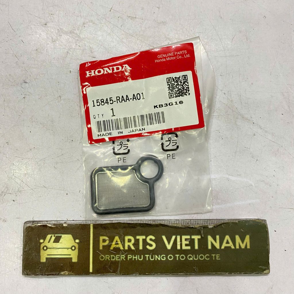 Gioăng lọc VTC, phớt lọc VTEC (gioăng số 8) Honda Civic, CR-V, Accord. Động cơ R18, K24. Hàng xịn Honda. Mã 15845-RAA-A01 (cái)