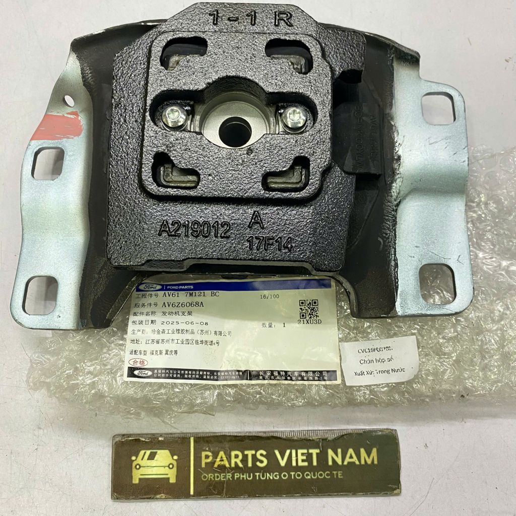 Chân số, Cao su chân hộp số vuông (MT/AT) Ford Focus đời 2003 - 2020. Hàng xịn Ford JMC Động cơ 1.0/1.5/1.6 EcoBoost, 1.6/1.8/2.0 Xăng, 1.6/2.0 TDCi. Mã 1798908, 1684928, AV61-7M121-BB, 3M51-7M121-DA