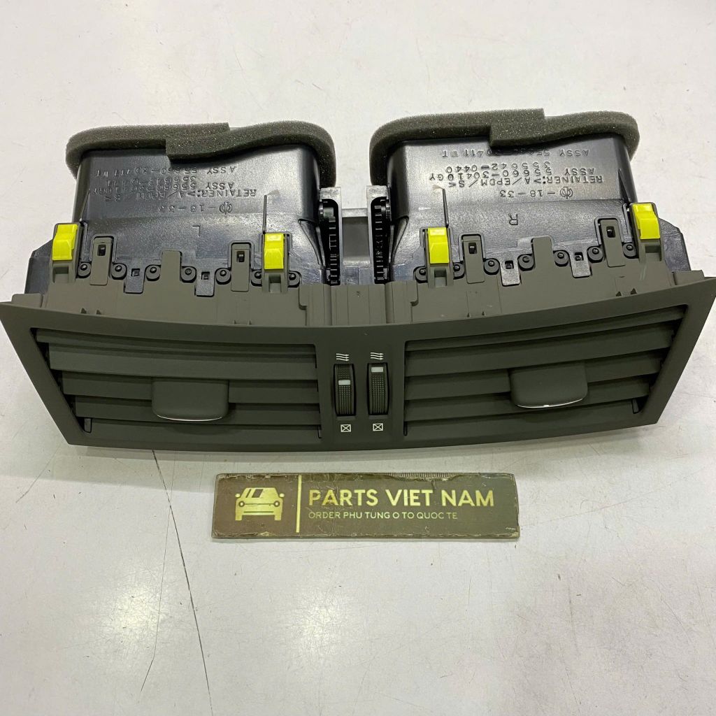 Cửa gió điều hòa trung tâm (Center Air Vent) Lexus GS300, GS350, GS430, GS450h, GS460 đời 2006 - 2011. Màu Xám (Gray/Orchid Brown). Hàng chính hãng đặt 12 ngày. Mã 55660-30900-E0, 55660-30411-E0