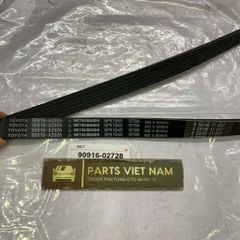 Dây curoa tổng 7PK2090 Toyota Camry 3.5Q, Highlander, Sienna, Venza; Lexus RX350, ES350, GS350 động cơ V6 2GR-FE. Hàng OEM Chất lượng cao. Mã 9091602728, 90916-02728