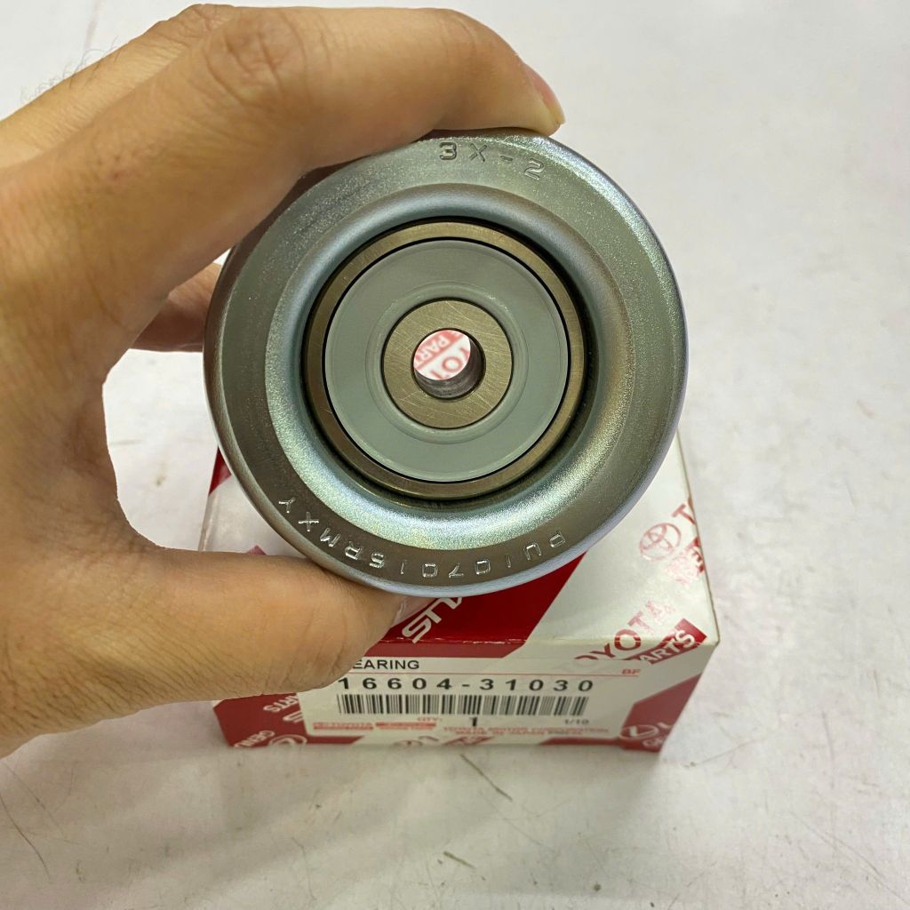 Bi tỳ dây curoa (Idler Pulley No.2) Toyota Camry, Sienna, Alphard; Lexus RX350, LM350 động cơ V6 2GR. Hàng xịn Japan. Mã 16604-31030, 1660431030