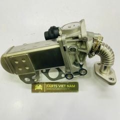 Két làm mát khí xả hay, bộ làm mát khí thải EGR (EGR Cooler) liền dù, Nissan Navara NP300, Pathfinder máy 2.5 đời 2014 - 2022. Hàng cao cấp. Mã 147355X00A, 147355X00B