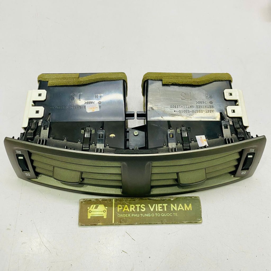 Cụm cửa gió điều hòa trung tâm táp lô Lexus IS250, IS350, IS F (GSE2#, USE20) đời 2006 - 2013. Hàng tháo xe chính hãng đặt 10 ngày. Mã 55670-53010, 55670-53011, 5567053010, 5567053011