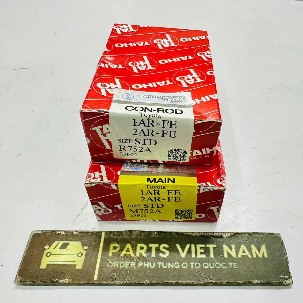 Bạc biên, Bạc tay dên, Bạc balie, Bạc trục cơ Toyota Venza, Highlander, Camry 2.5/2.7 (1AR/2AR). Hàng Taiho Nhật Bản (OEM). Mã 1304136010, Taiho R736A, 1170136020, Taiho M736A